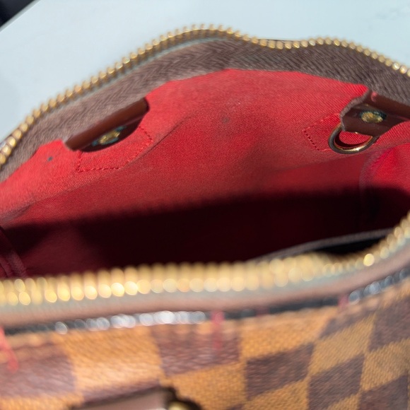 Authentic Louis Vuitton Damier Ebene Speedy 25- Vintage - Picture 7 of 8